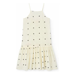 The Animals Observatory - Hummingbird Kleid mit Tupfenmuster | Weiß