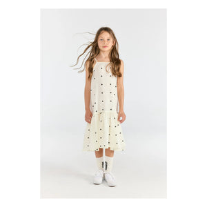 The Animals Observatory - Hummingbird Kleid mit Tupfenmuster | Weiß