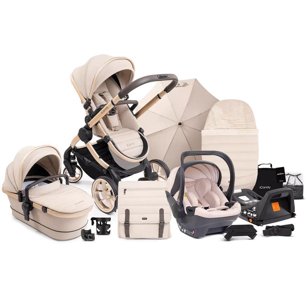 iCandy Peach 7 Complete Travel System with iCandy Cocoon-Travel Systems-Biscotti- | Natural Baby Shower
