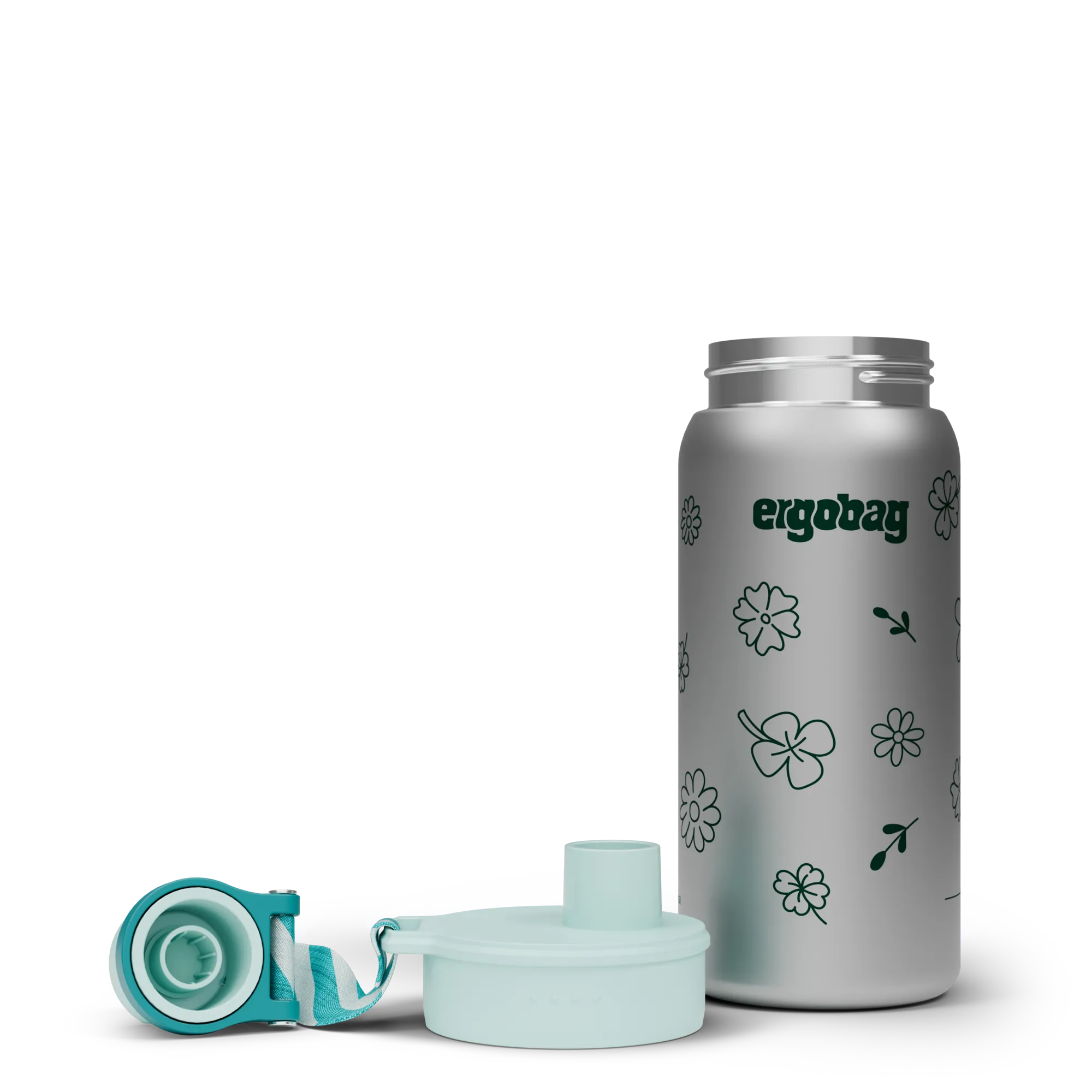 Ergobag - Stainless Steel Bottle Flowers