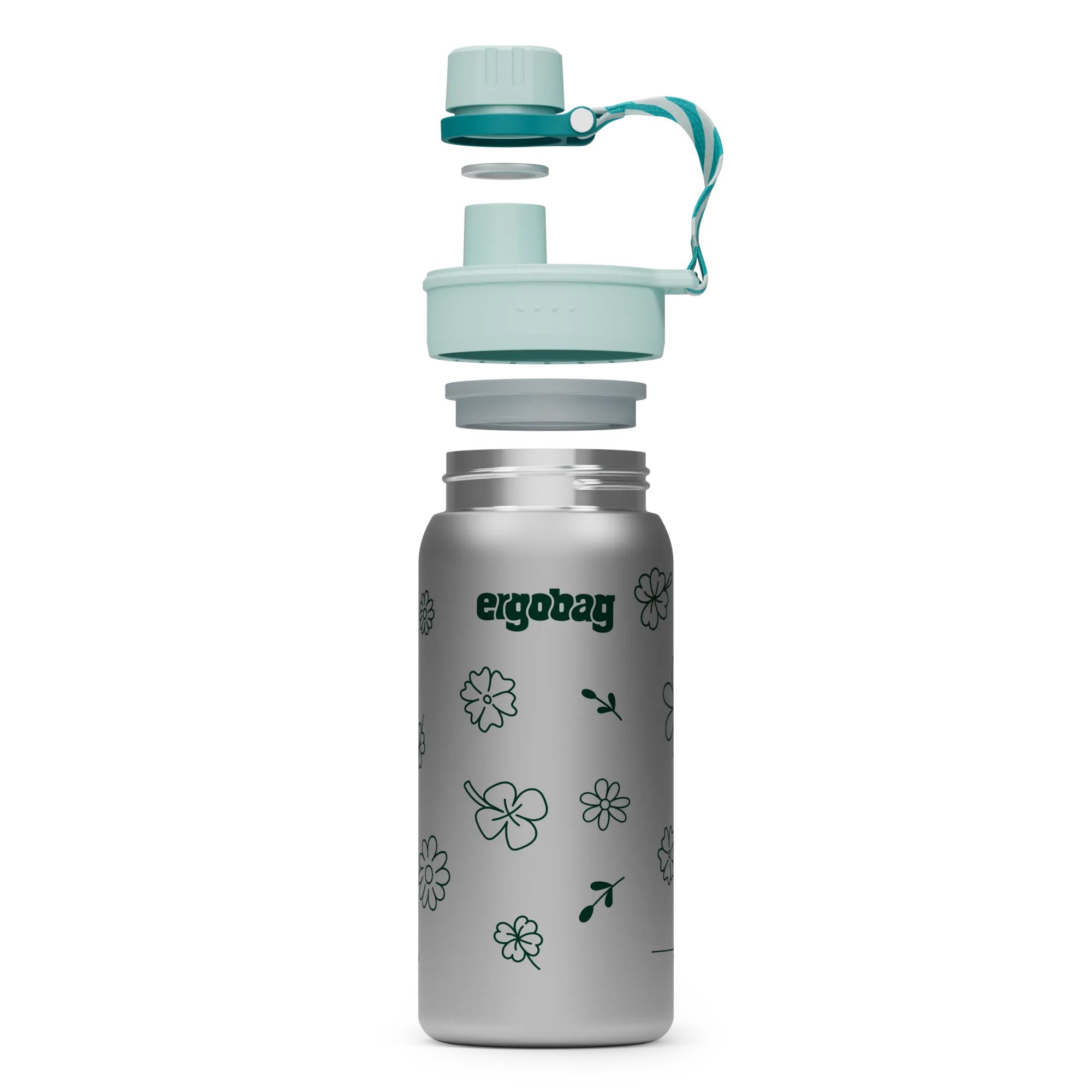 Ergobag - Stainless Steel Bottle Flowers