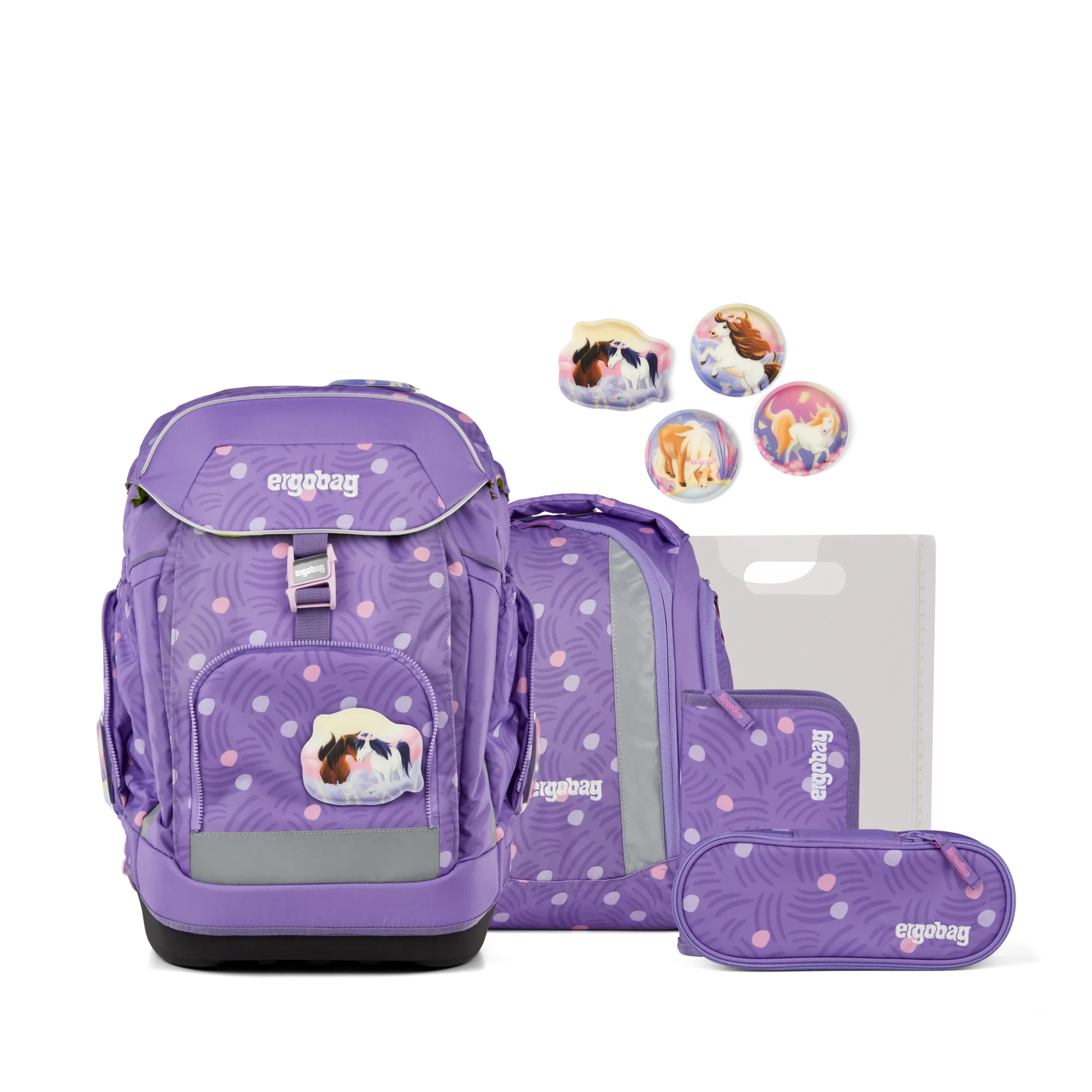 Ergobag - Maxi Okul Çantası Seti Ponybearadise