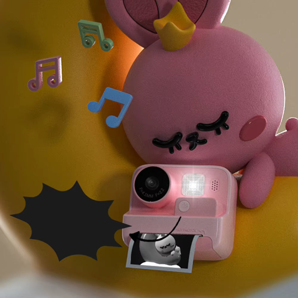 iPixi – Anında Baskı Dijital Fotoğraf ve Video Kamera Pembe