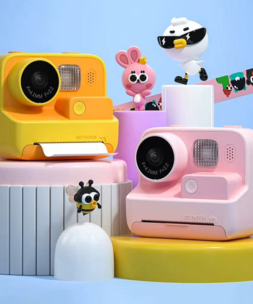 iPixi – Sofortdruck Digitalkamera für Fotos und Videos Rosa