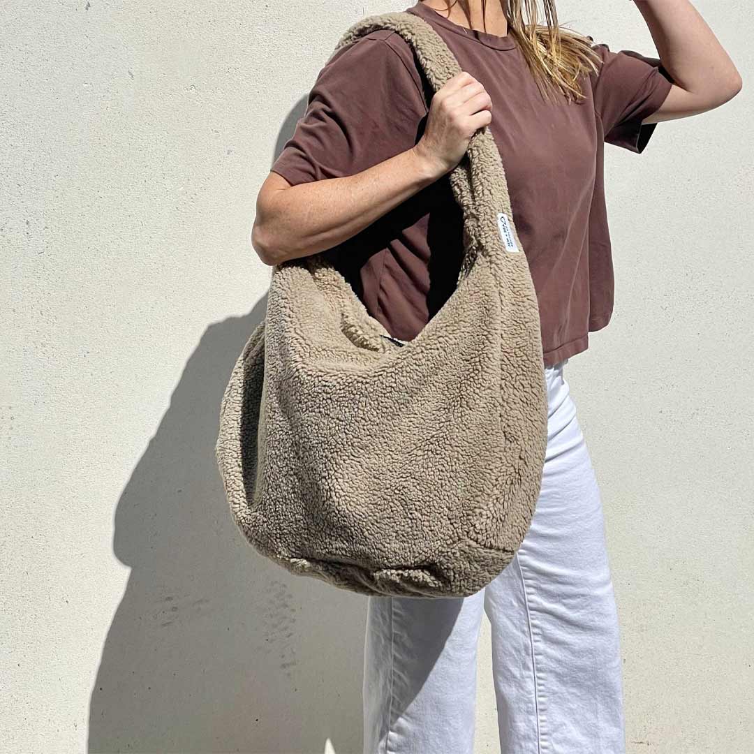 JEM + BEA Teddy XL Changing Bag - Fawn-Changing Bags-Fawn- | Natural Baby Shower