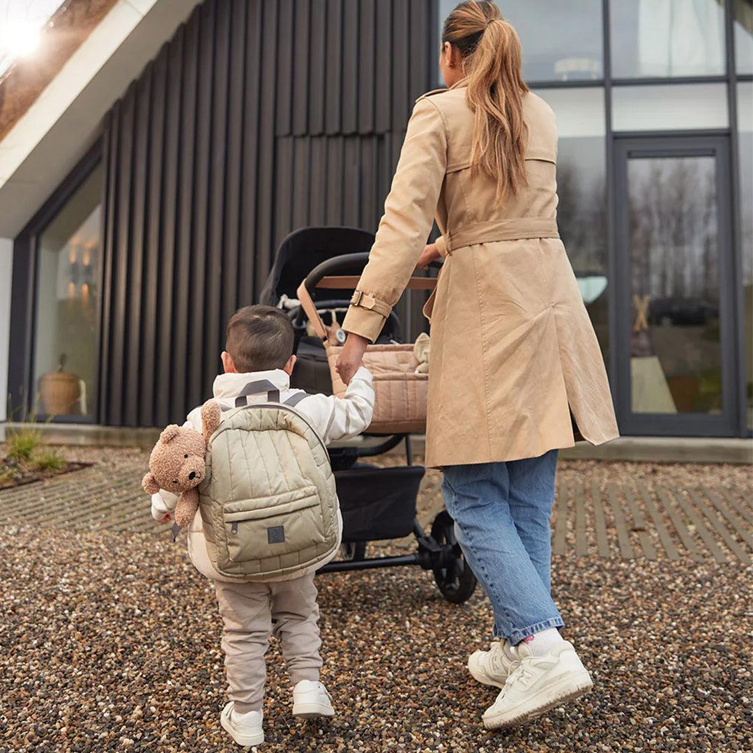 Jollein Puffed Stroller Organizer - Biscuit-Stroller Organisers-Biscuit- | Natural Baby Shower