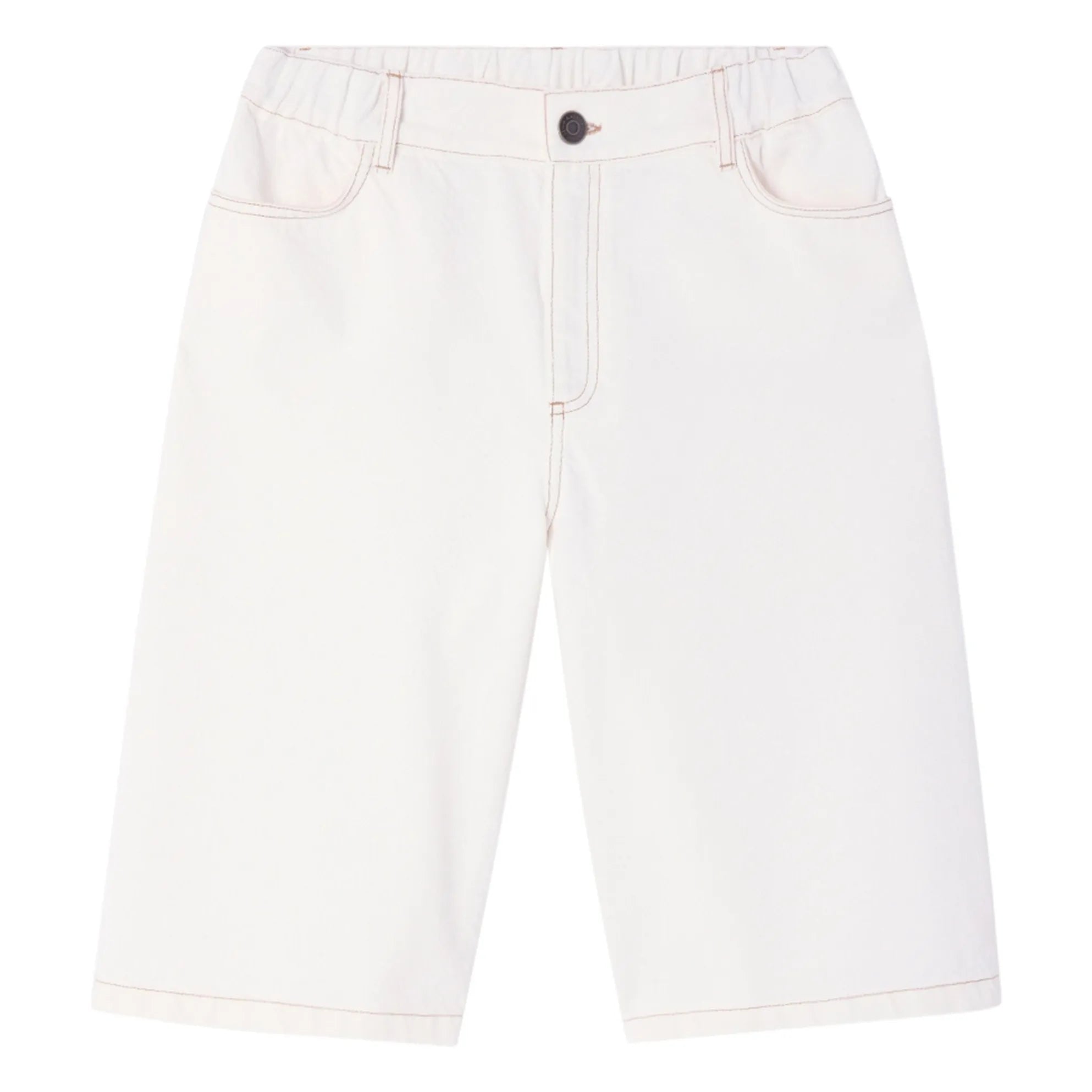 American Vintage - Jozstreet Bermuda-Shorts aus recycelter Faser | Weiß