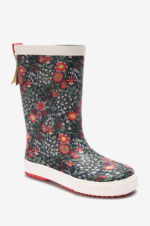 KidyLove – Damen-Regenstiefel mit Blumenmuster und weicher Sohle – 30,5 