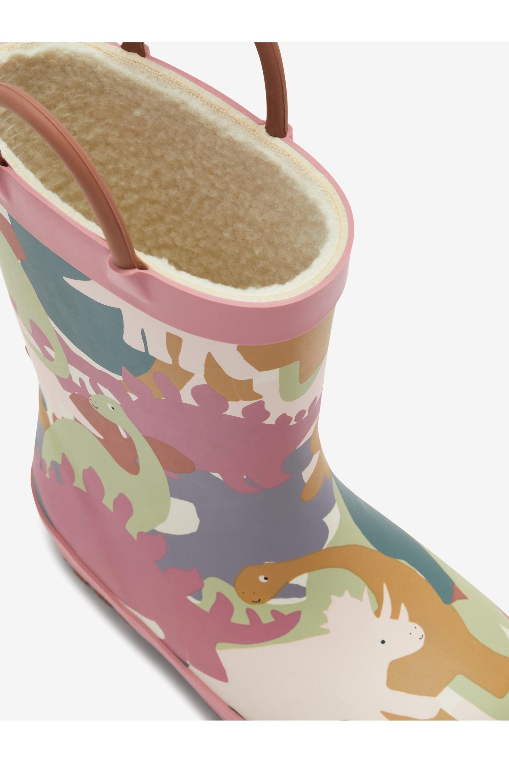 KidyLove - Winter- und Regenstiefel für Kinder mit Dinosauriermuster und Griffen - 24 