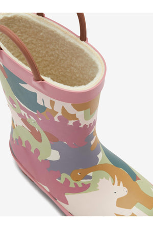 KidyLove - Winter- und Regenstiefel für Kinder mit Dinosauriermuster und Griffen - 24 
