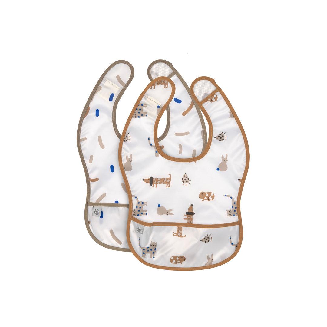 Lassig Lightweight Bib - 2 Pack - Royal Blue - Little Mateys-Bibs-Royal Blue-Little Mateys | Natural Baby Shower