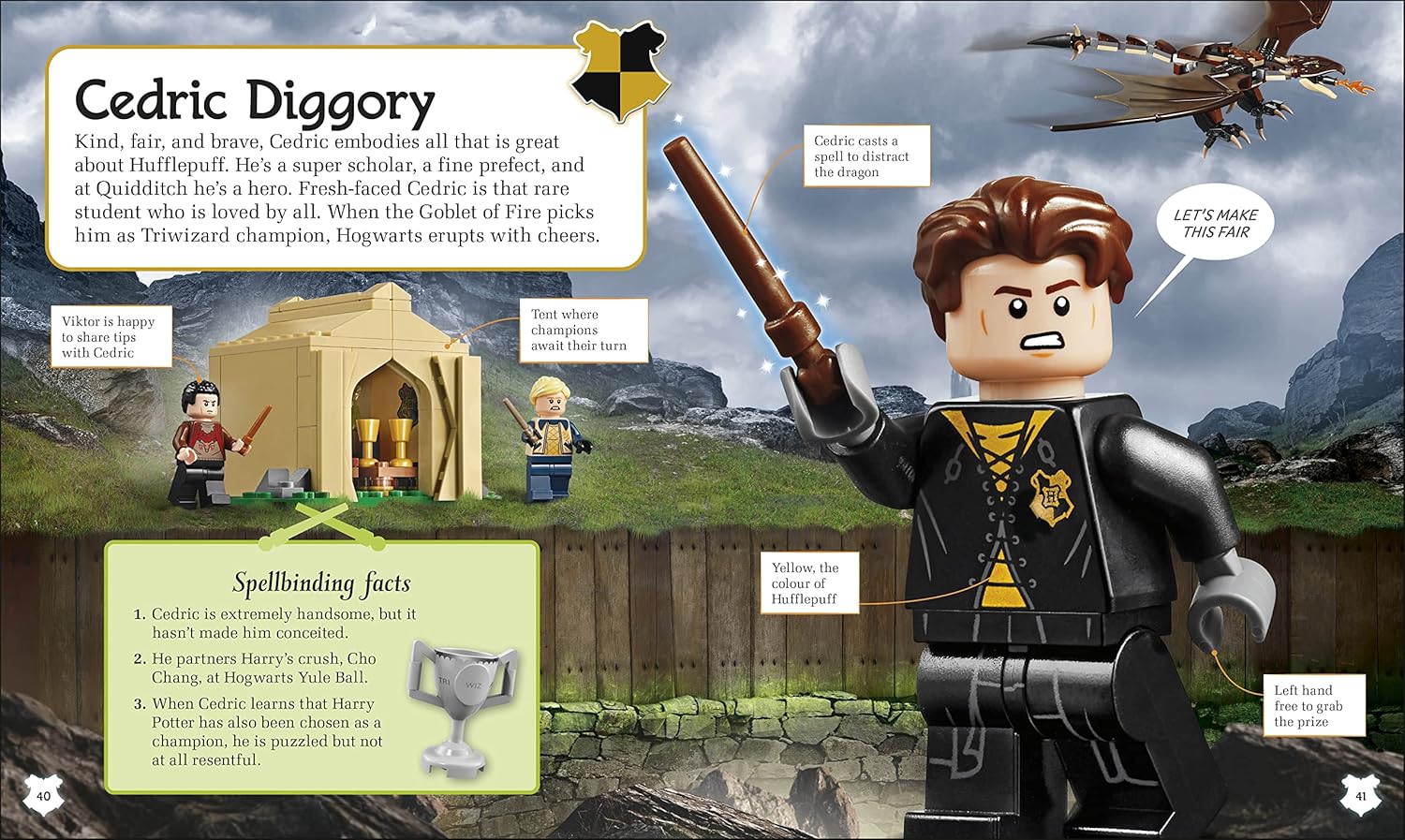 Lego - LEGO Harry Potter Hogwarts-Häuser-Aktivitäts- und Storybook mit Figur und Spielzeugfigur (Englisch)