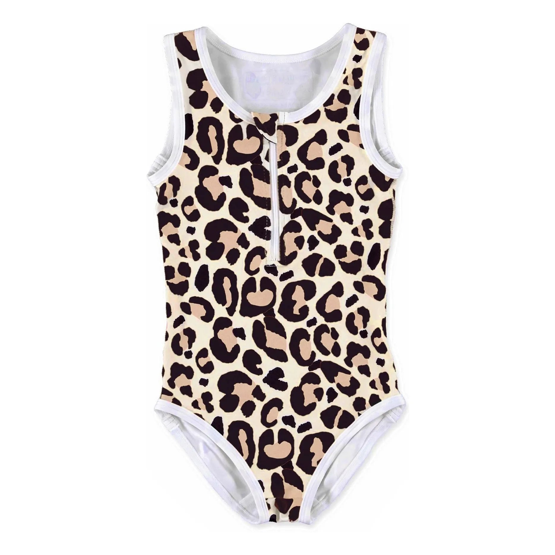 Beach & Bandits – Leopardenhai UV-Schutz-Badeanzug aus recycelten Fasern | Elfenbein