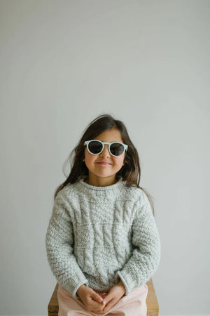 Leosun - Naturblaue polarisierte UV400-Kindersonnenbrille 3-8 Jahre 