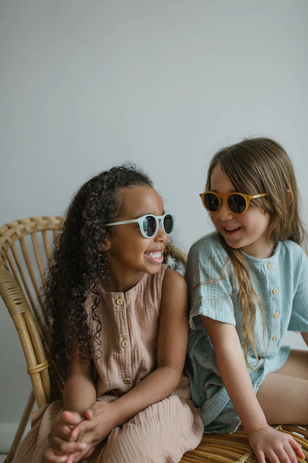 Leosun - Naturblaue polarisierte UV400-Kindersonnenbrille 3-8 Jahre 