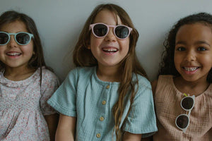 Leosun – Zartrosa polarisierte UV400-Kindersonnenbrille 3–8 Jahre 