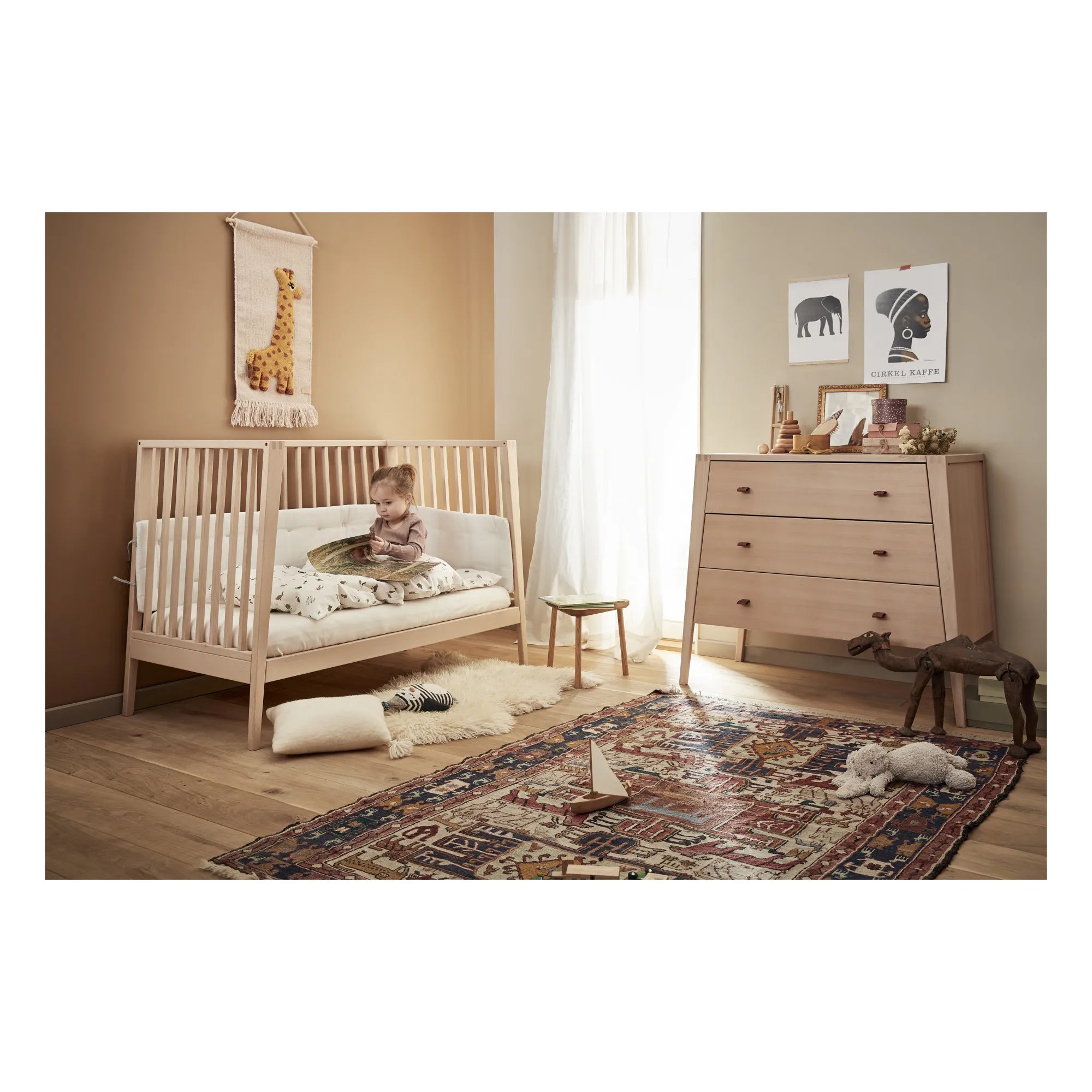 Leander - Linéa et Luna Bio-Baumwoll-Babybettumrandung | Weiß