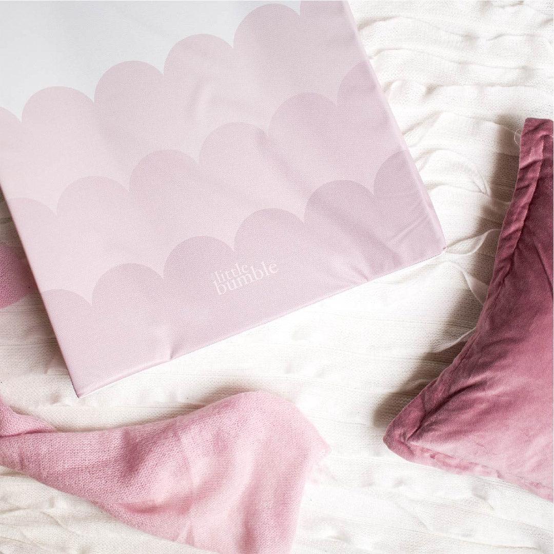 The Little Bumble Co. Anti Roll Changing Mat - Pink Scallops-Changing Mats-Pink Scallops-one size | Natural Baby Shower