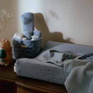 Little Dutch Storage Basket Small - Pure Denim Blue-Storage Baskets-Pure Denim Blue-Small | Natural Baby Shower