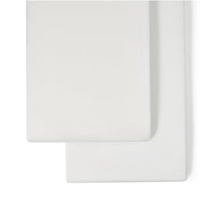 The Little Green Sheep Twin Pack Crib Sheets - White-Sheets-White-Crib | Natural Baby Shower