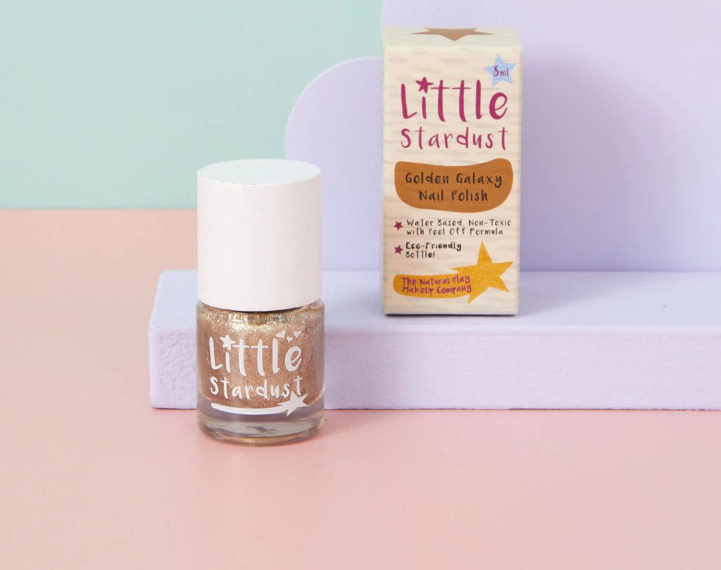 Little Stardust – Golden Galaxy Nagellack auf Wasserbasis für Kinder 