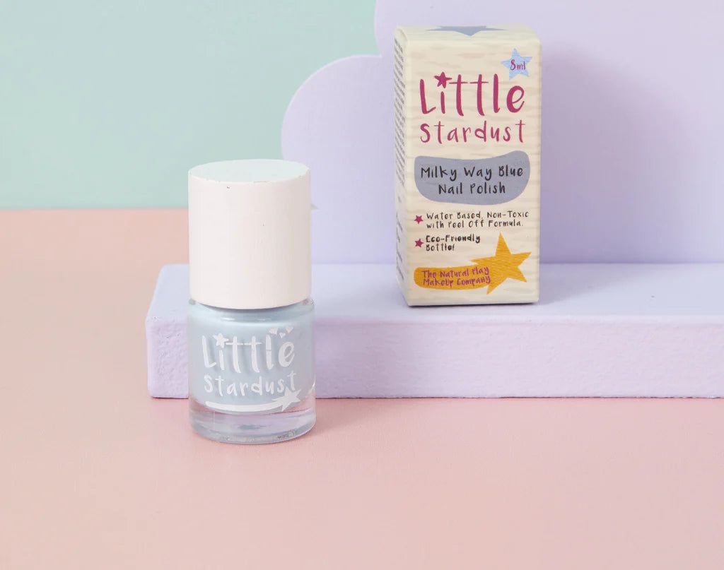 Little Stardust – Milchblauer Nagellack auf Wasserbasis für Kinder 