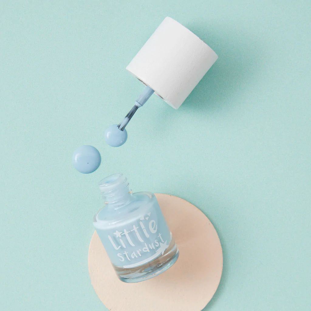 Little Stardust – Milchblauer Nagellack auf Wasserbasis für Kinder 