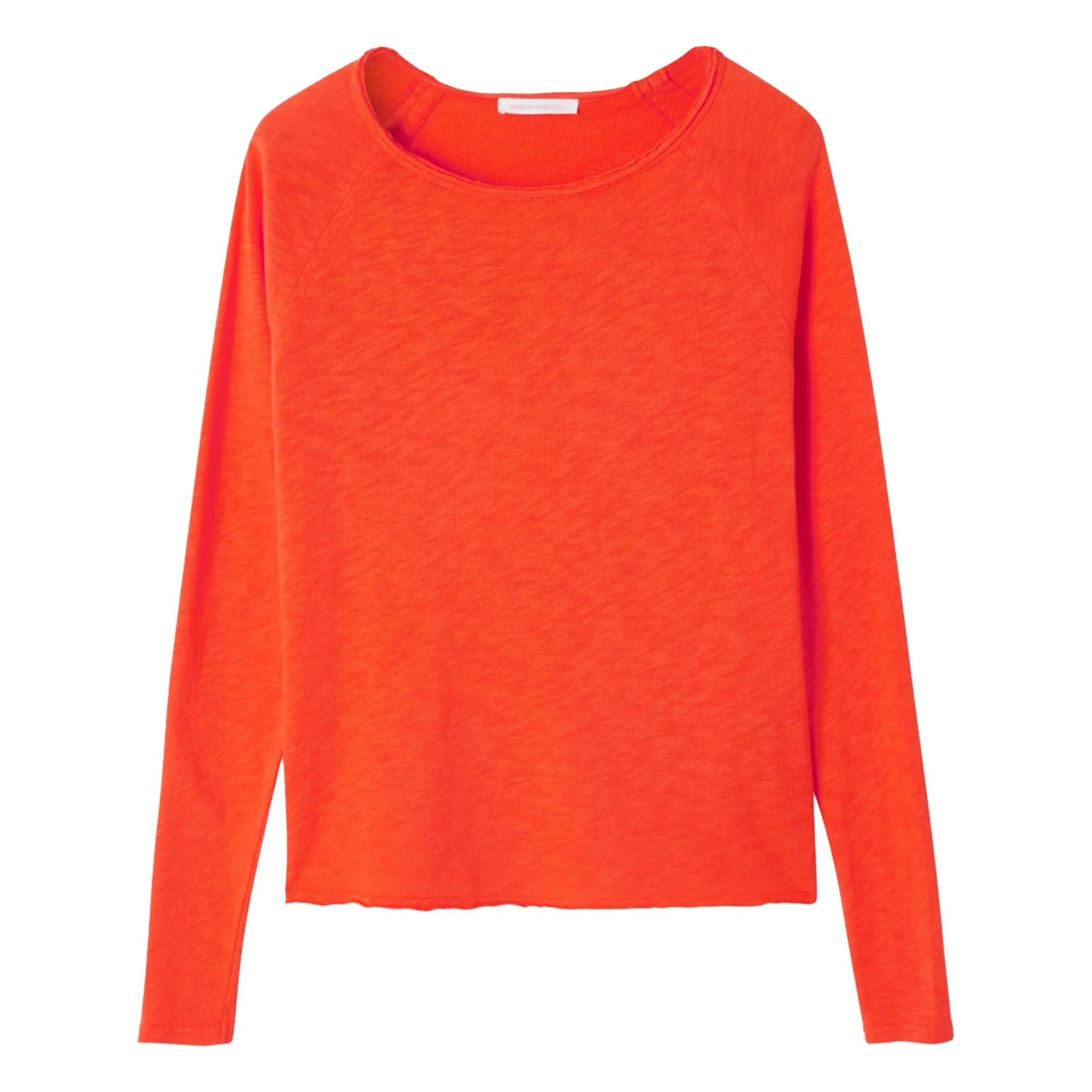 American Vintage - Langarmshirt mit U-Boot-Ausschnitt Sonoma | Orange