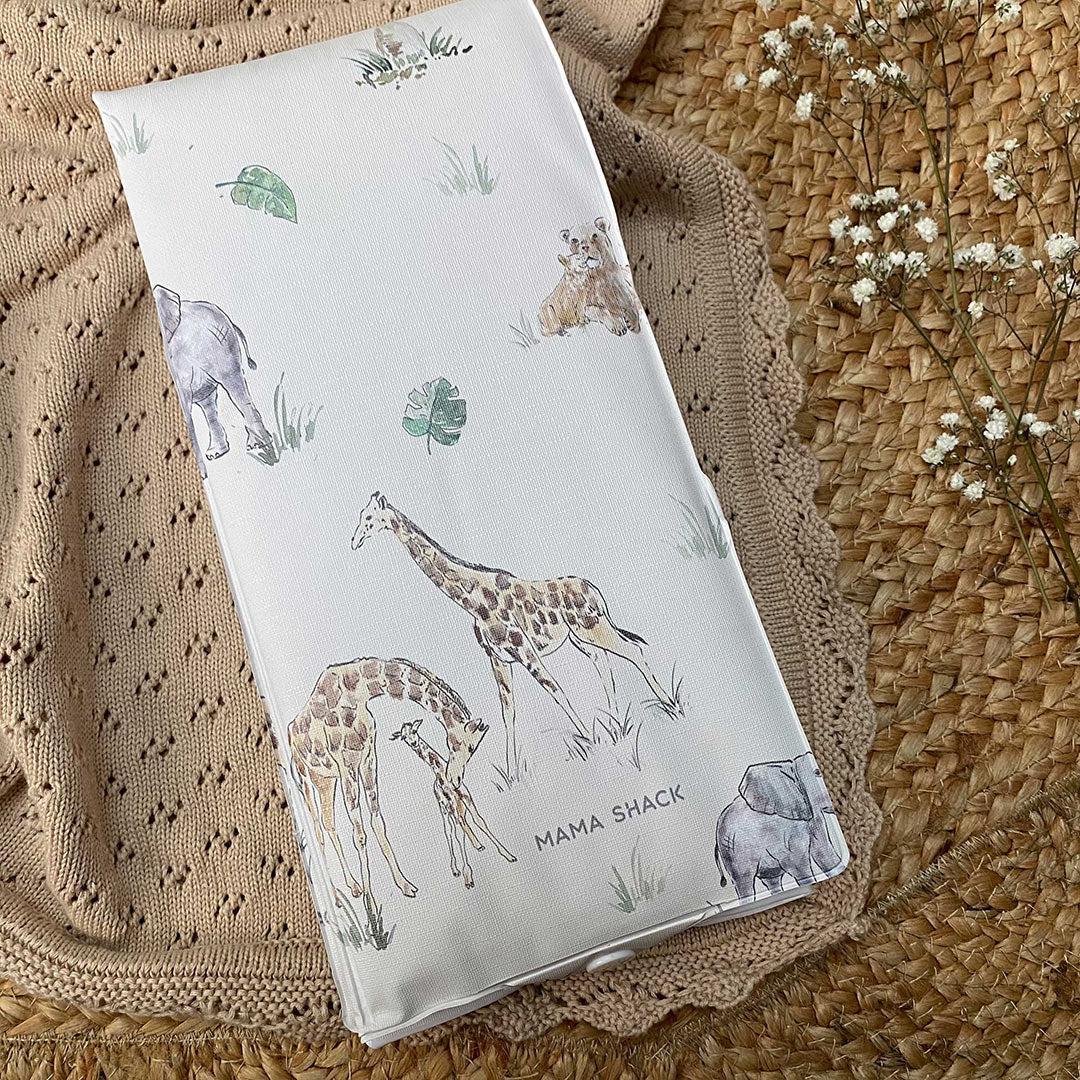 Mama Shack Foldable Travel Mat - Sweet Safari-Travel Changing Mats-Sweet Safari- | Natural Baby Shower