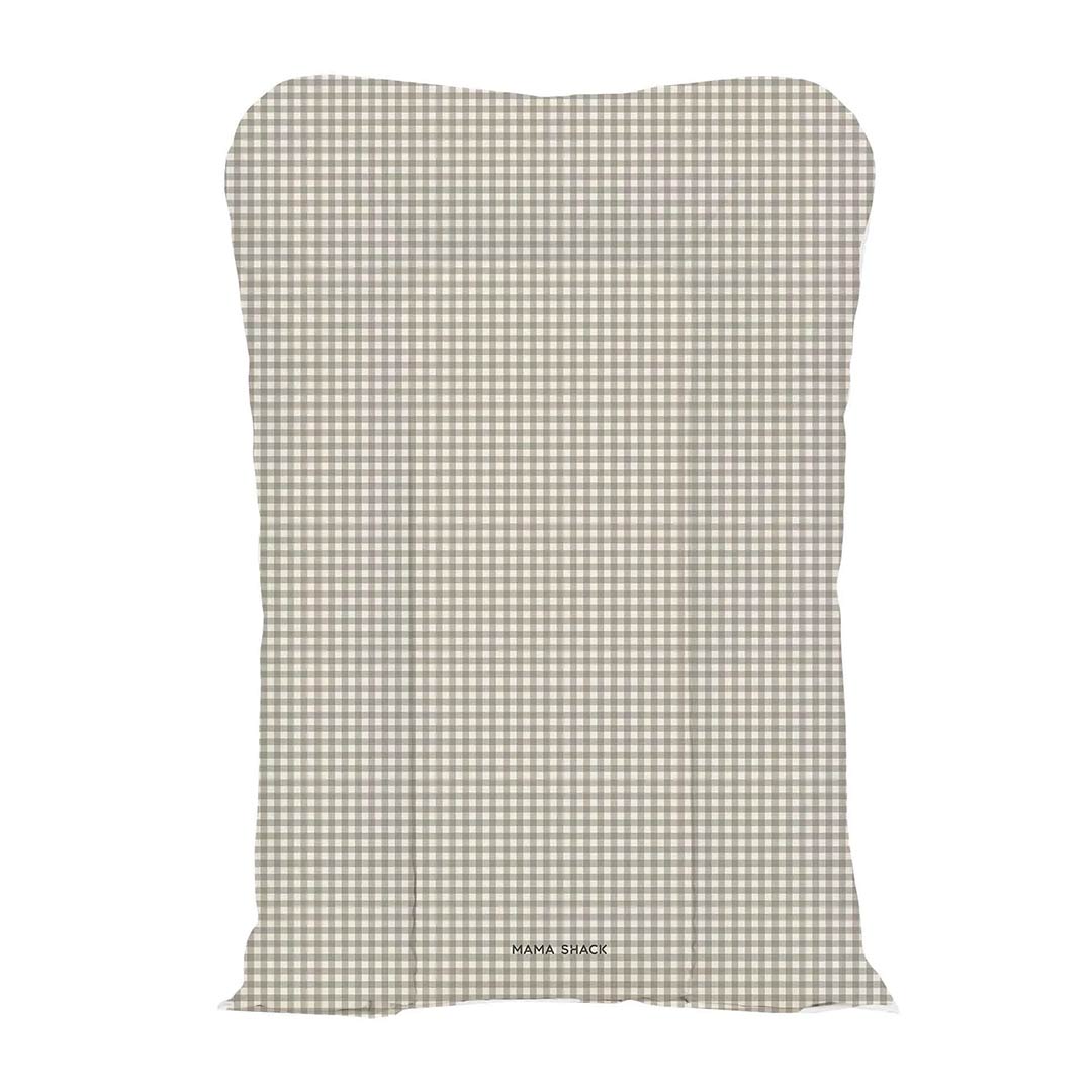 Mama Shack Nest Changing Mat - Greige Gingham-Changing Mats-Greige Gingham-One Size | Natural Baby Shower