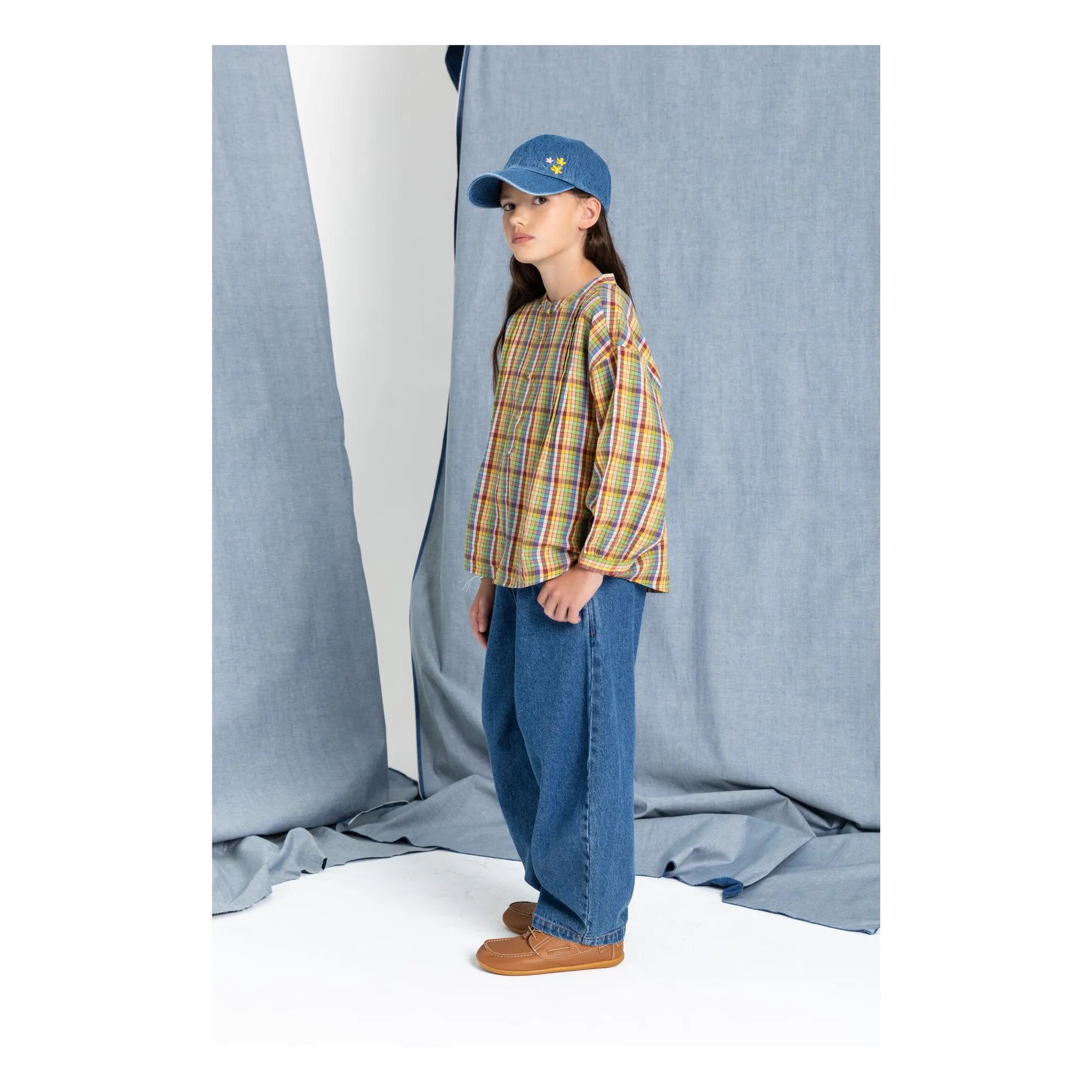 Hundred Pieces - Maxine Karo-Bluse | Grün