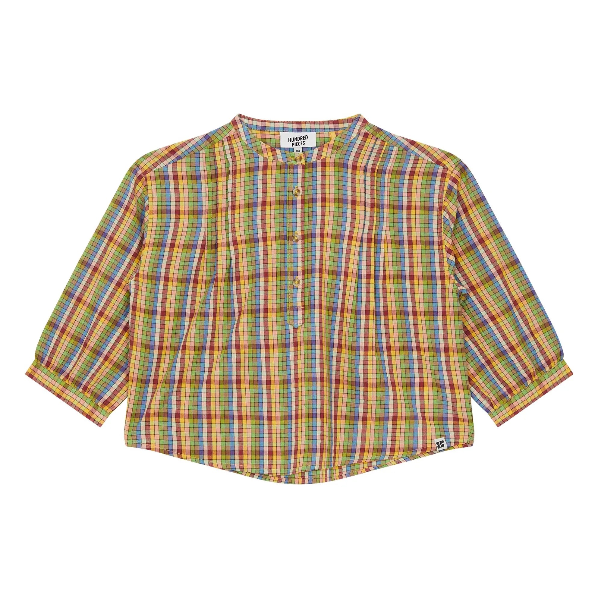 Hundred Pieces - Maxine Karo-Bluse | Grün