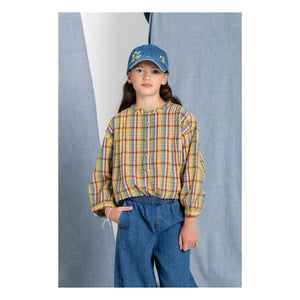 Hundred Pieces - Maxine Karo-Bluse | Grün