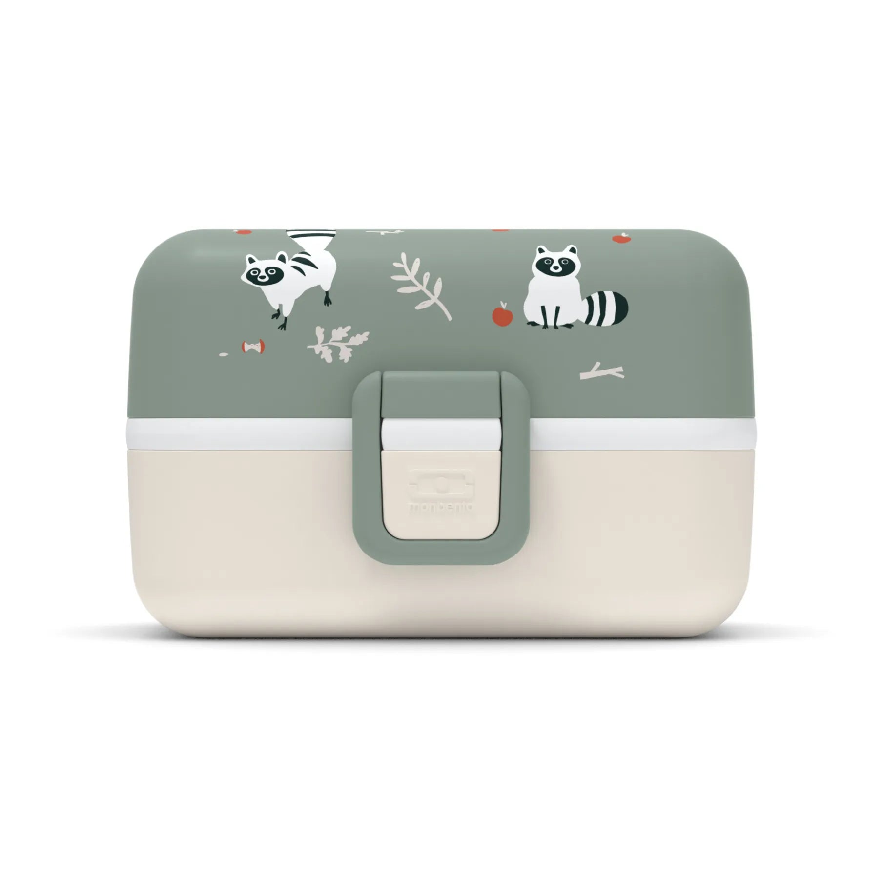 Monbento - MB Tresor anpassbare Kinder Bento Box, 3 Fächer | Grün Ton