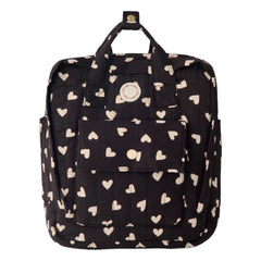 Rylee + Cru - Mini Herz-Rucksack | Schwarz