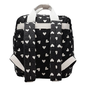 Rylee + Cru - Mini Herz-Rucksack | Schwarz
