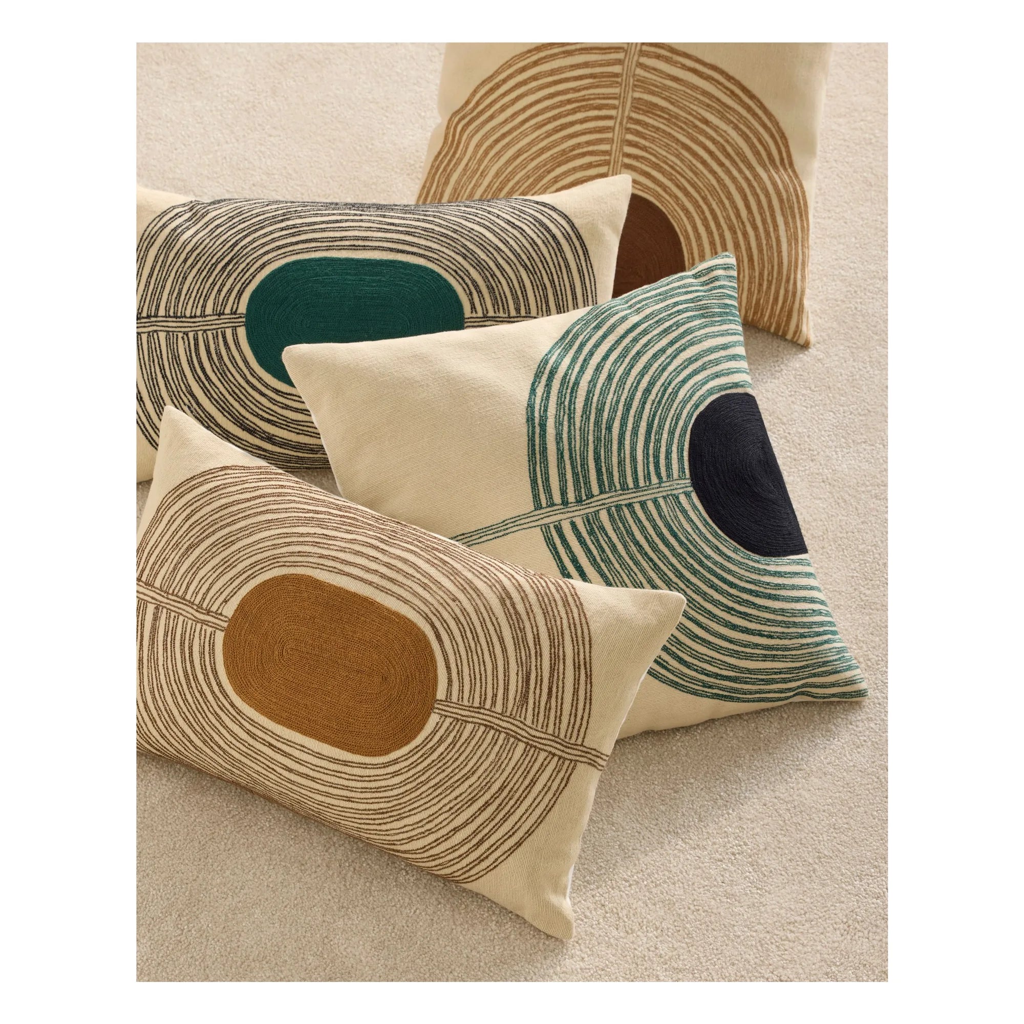 Maison Sarah Lavoine - Kissen Mirage bestickt | Sarah Blue