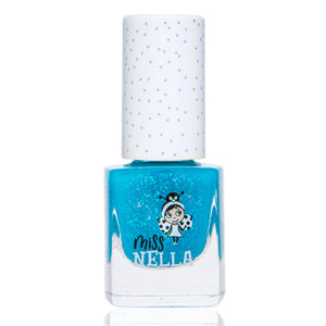 Miss Nella - Glitzernder, abziehbarer Nagellack in Glitzerblau