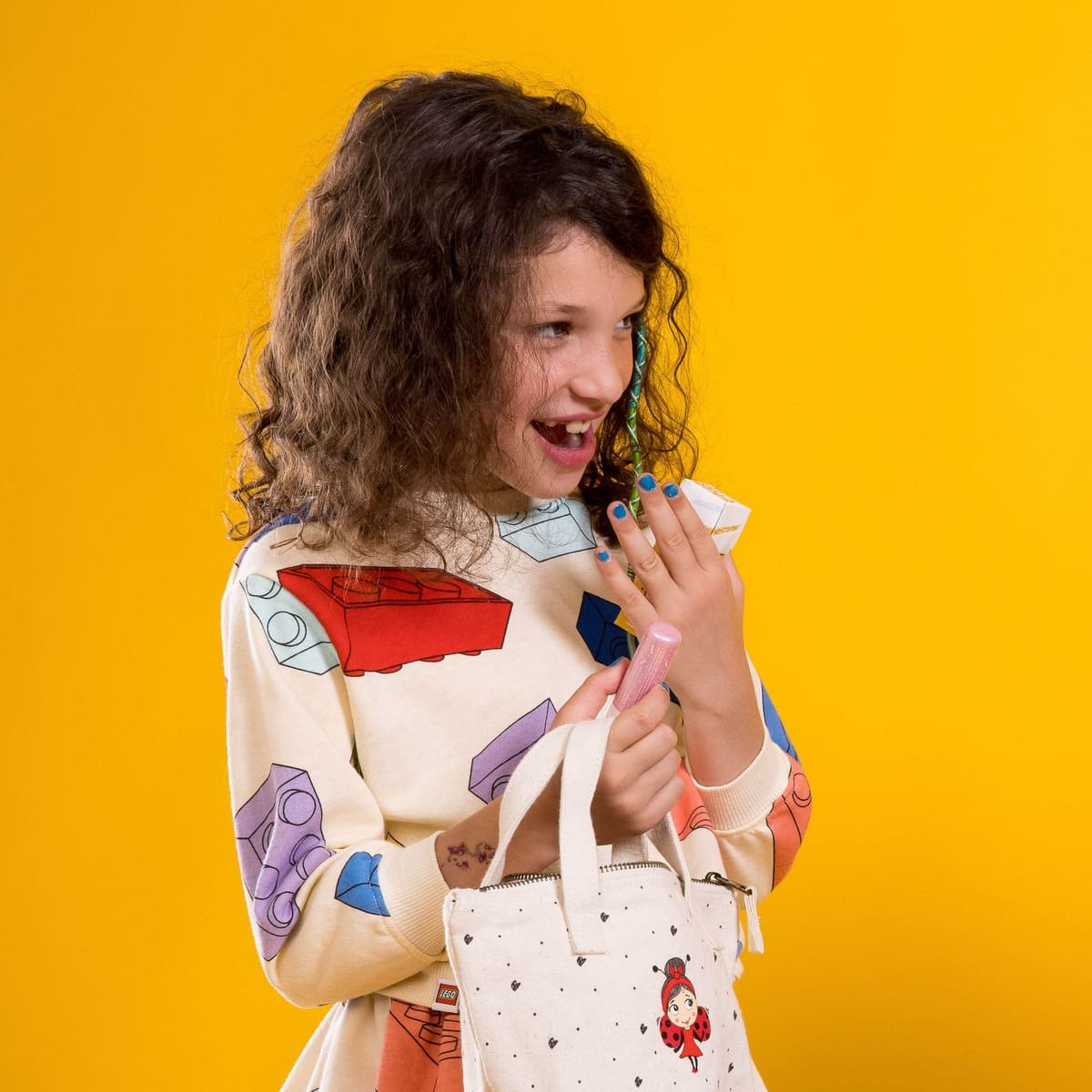 Miss Nella - Leuchtend Blau Glitzernder Abziehbarer Nagellack