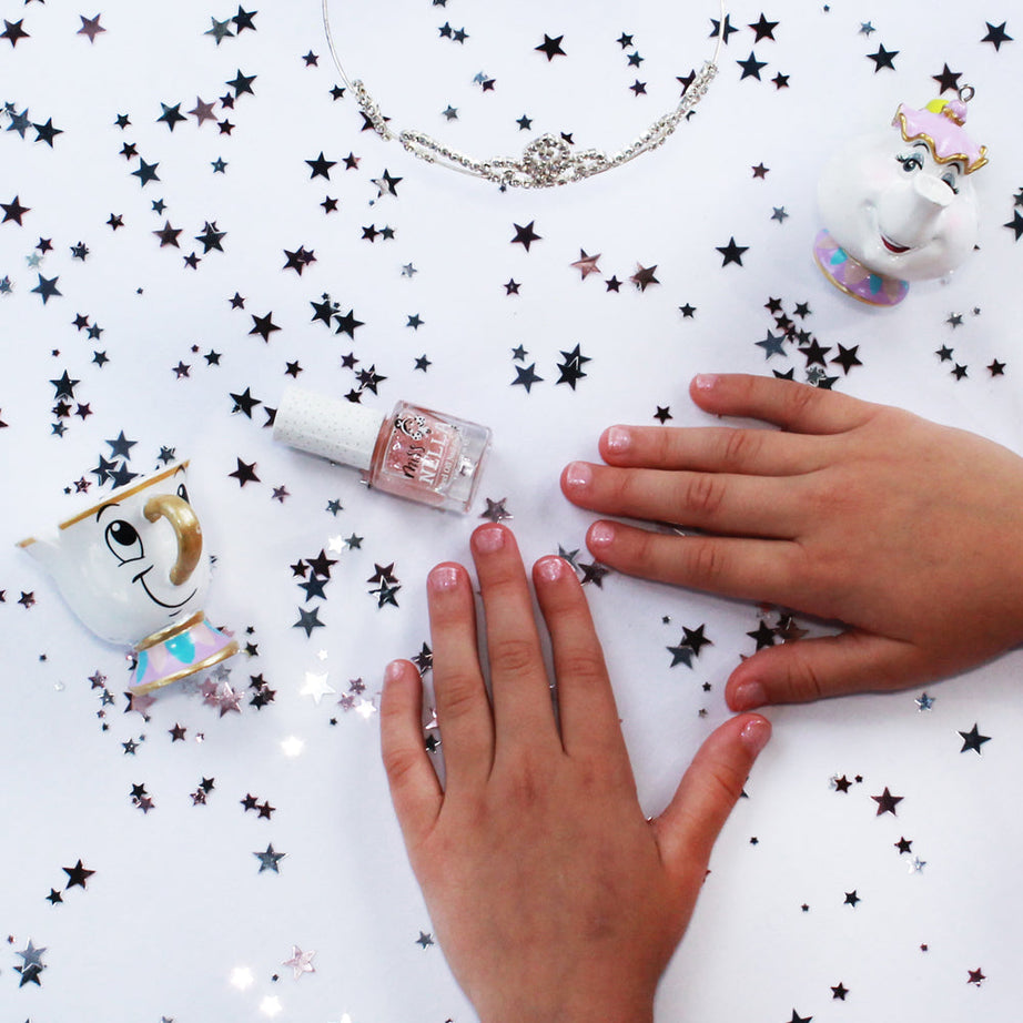 Miss Nella - Rosa Glitzer Überlack Abziehbar Nagellack