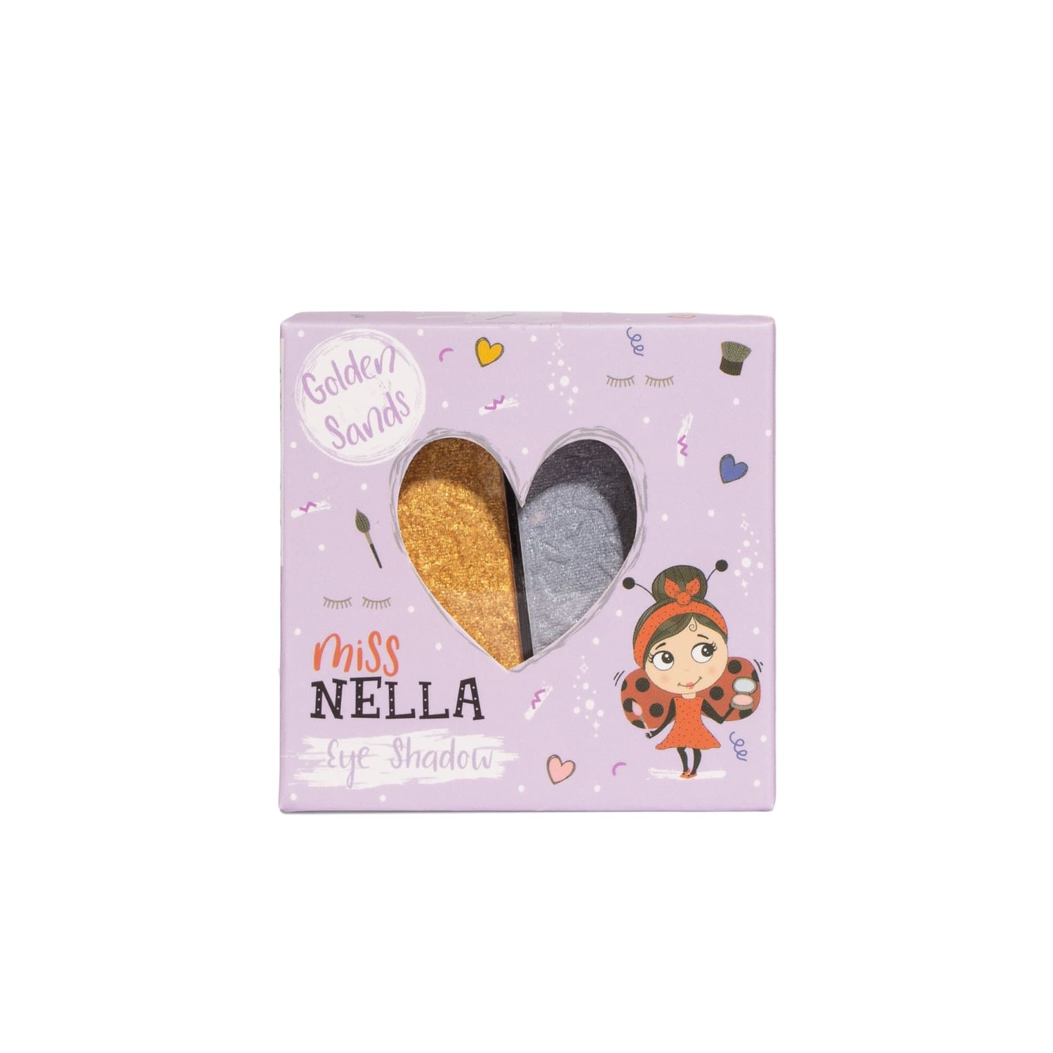 Miss Nella - Ungiftiger Kinder Golden 2er Lidschatten