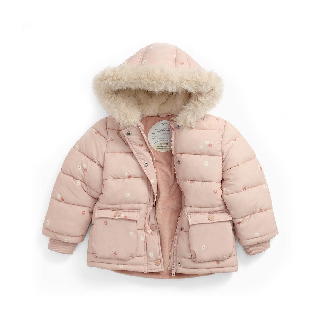 MORI Floral Padded Coat - Pink Floral-Coats-Pink Floral-6-9m | Natural Baby Shower