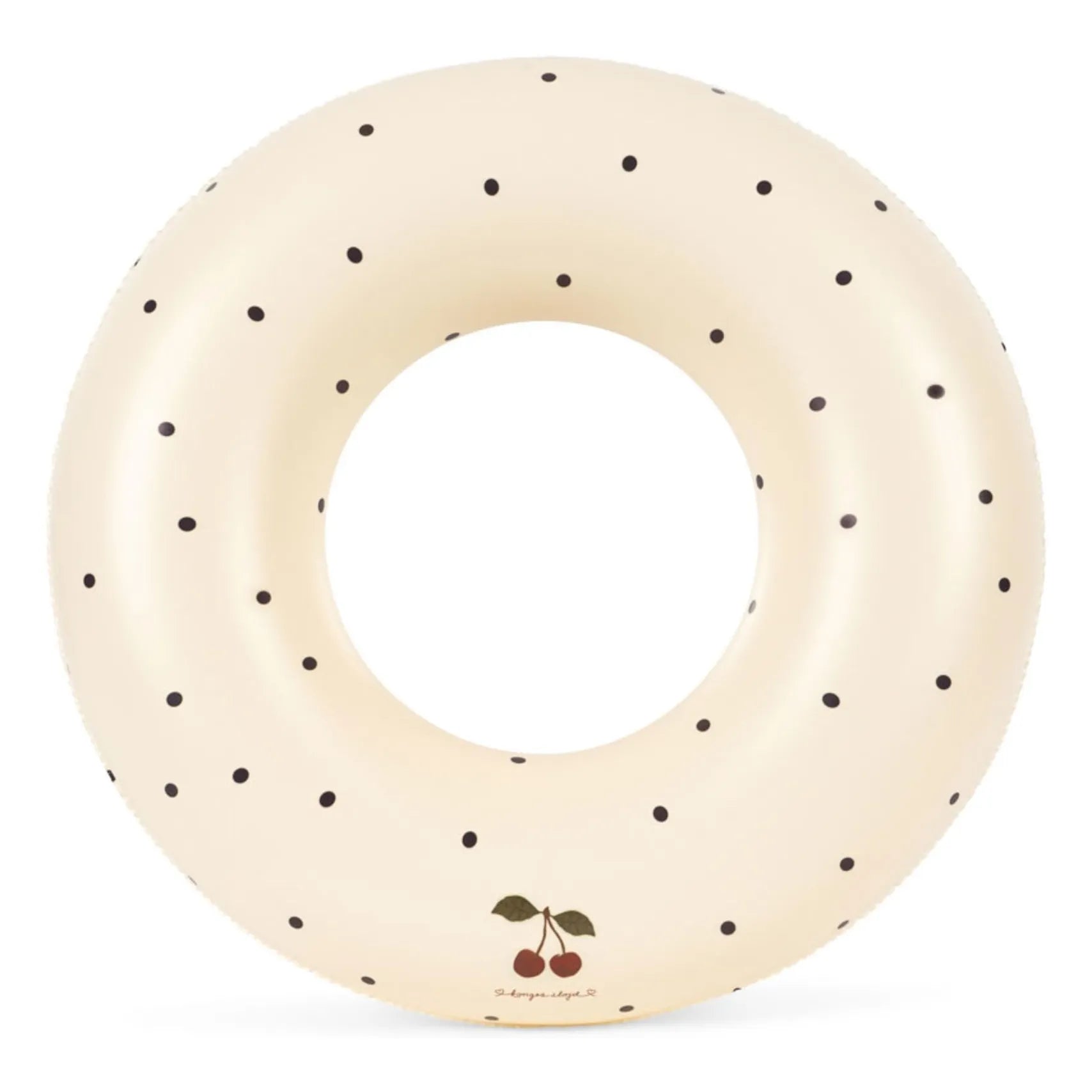 Konges Sløjd - Marineblau Gepunkteter Aufblasbarer Schwimmring | Beige