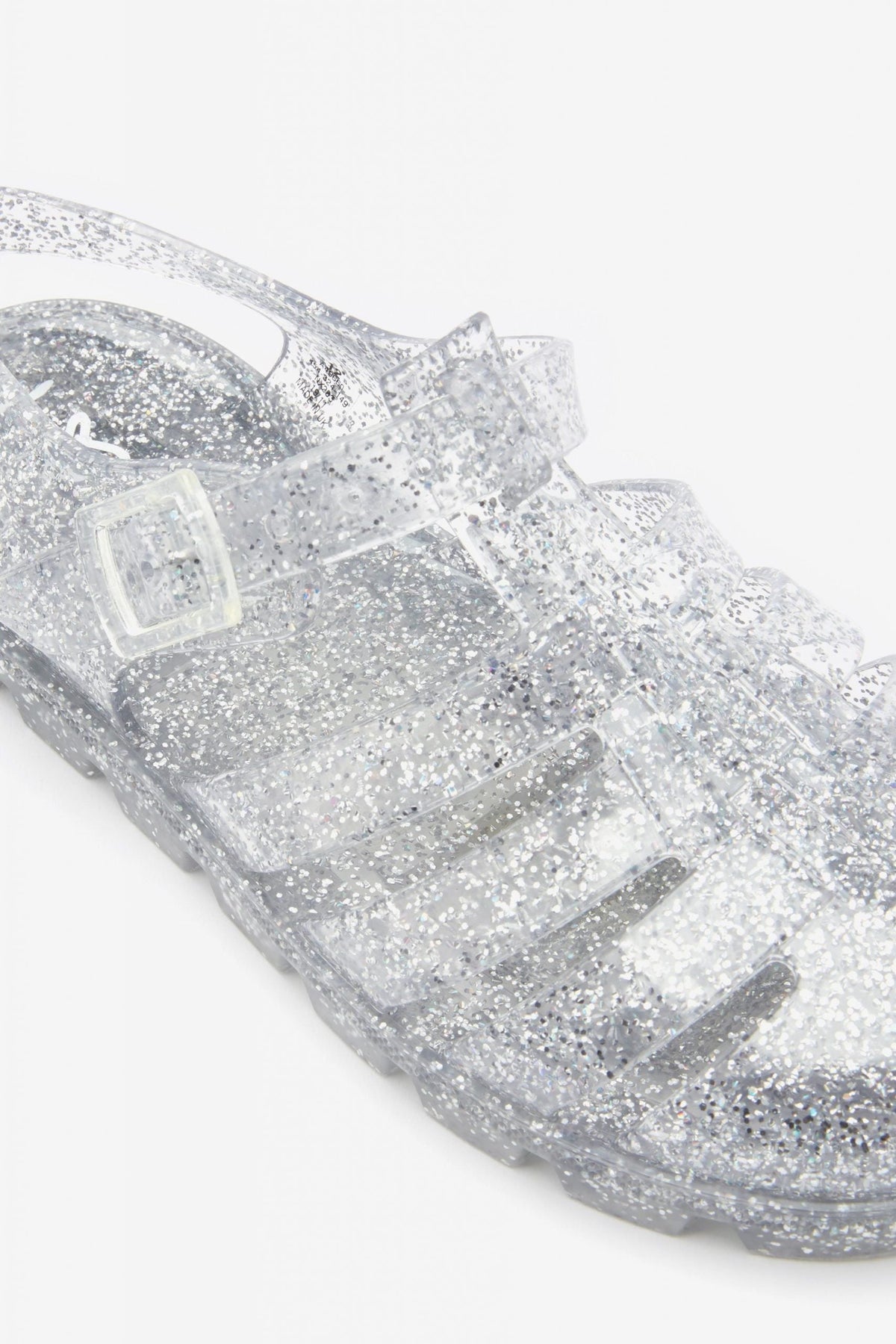 Weiter – Jelly Glitter Silver Sandalen für Kinder – 29 