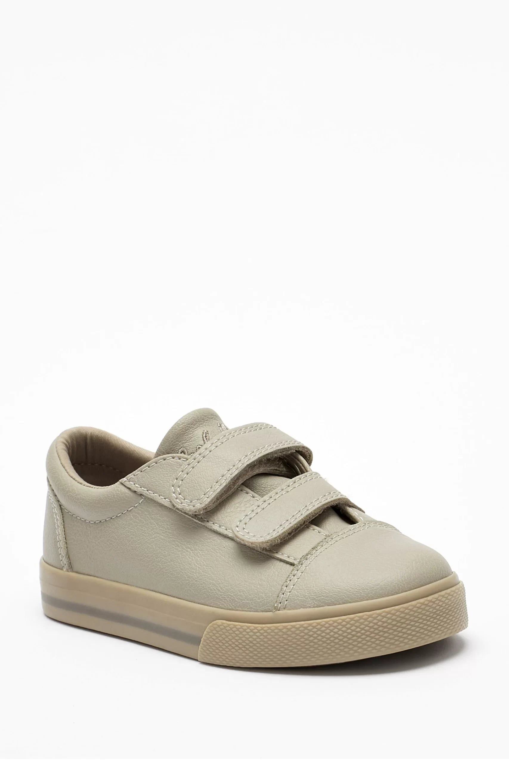 Weiter – Graue, bequeme Sportschuhe mit Klettverschluss – 20,5 