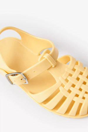 Weiter – Jelly Jelly Hellgelbe Sandalen für Mädchen und Jungen – 28 