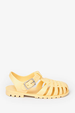 Weiter – Jelly Jelly Hellgelbe Sandalen für Mädchen und Jungen – 29 