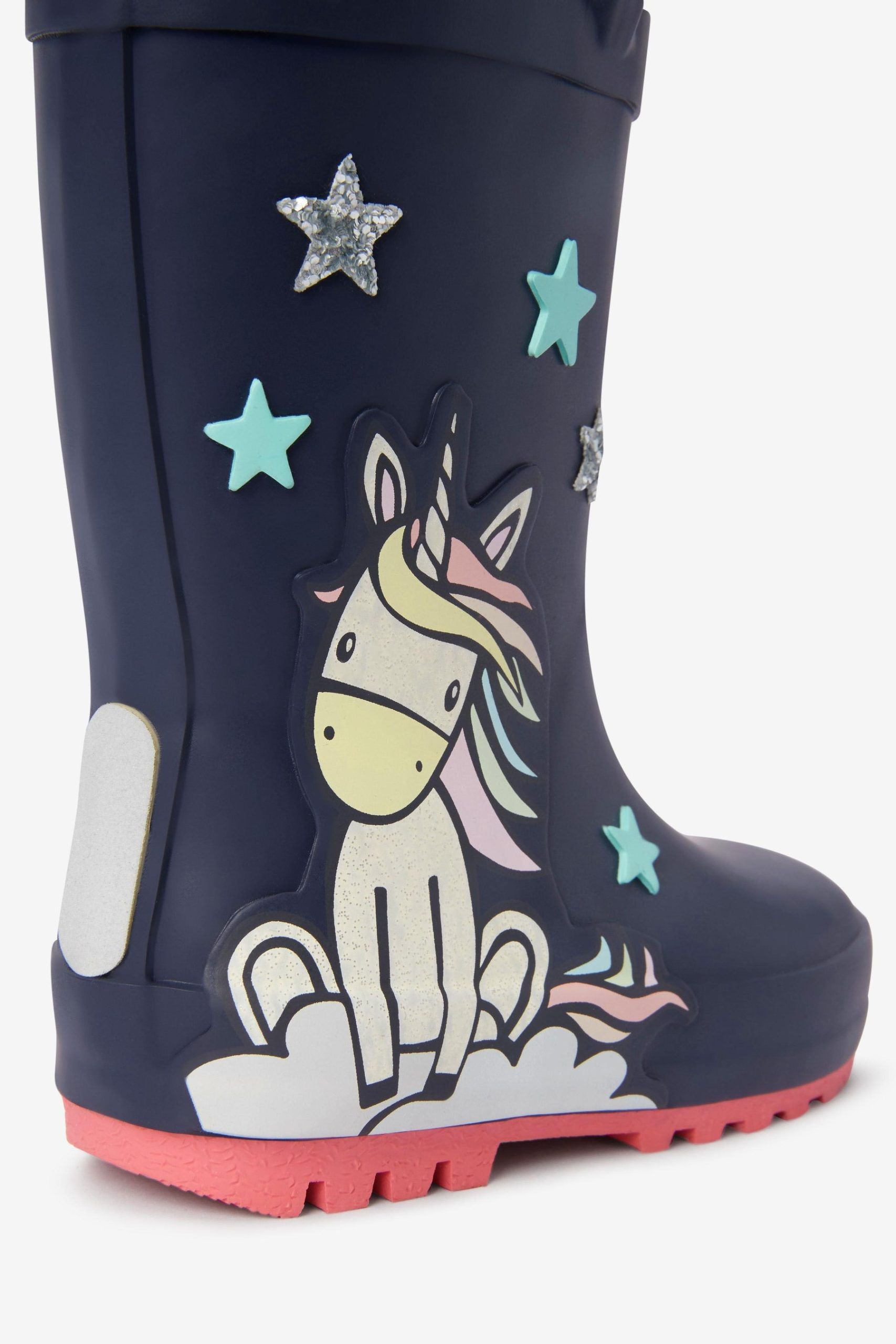 Als nächstes – Marineblaue Einhorn-Winter- und Regenstiefel für Mädchen – 30,5 