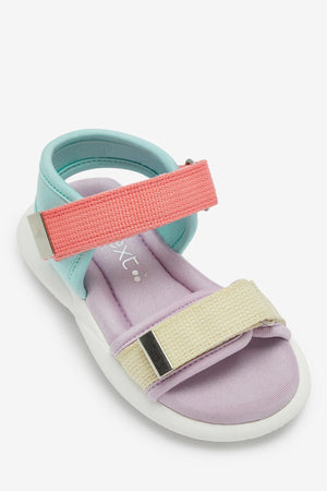 Weiter – Einhorn-Fliederfarbene, bequeme Mädchensandalen – 25,5