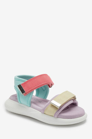 Weiter – Einhorn-Fliederfarbene, bequeme Mädchensandalen – 25,5